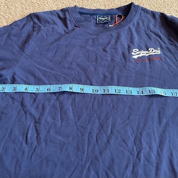 𝅺superdry Vintage Logo American Classic Top Dark Blue - Picture 12 of 12